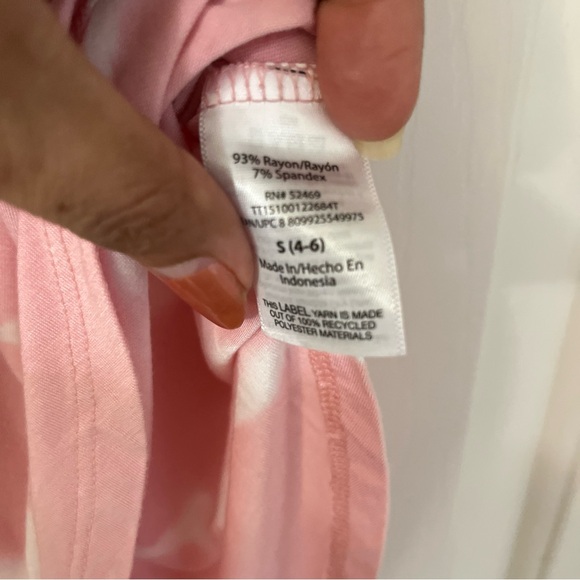 Time and Tru Women's Crewneck Solid & Tie-Dye Tunic Tee Size S (4-6) Dusty Rose - Picture 13 of 13